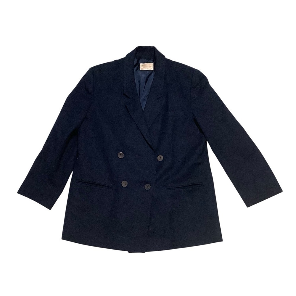 Pendleton Wool Double Breasted Blazer Sz 16 Navy - image 4